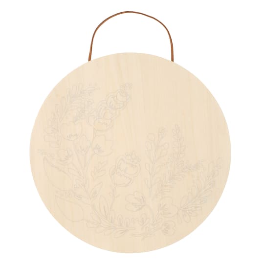Folk Art Paint-by-Number Plywood Surface Kit by Artist's Loft®
